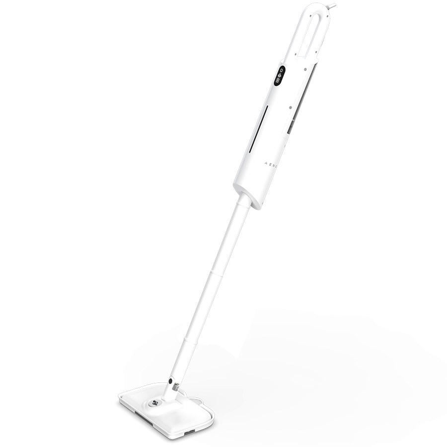 AENO SM1 Steam Mop, 1200W, 110°C, 380 ml, Screen Touch Switch, White