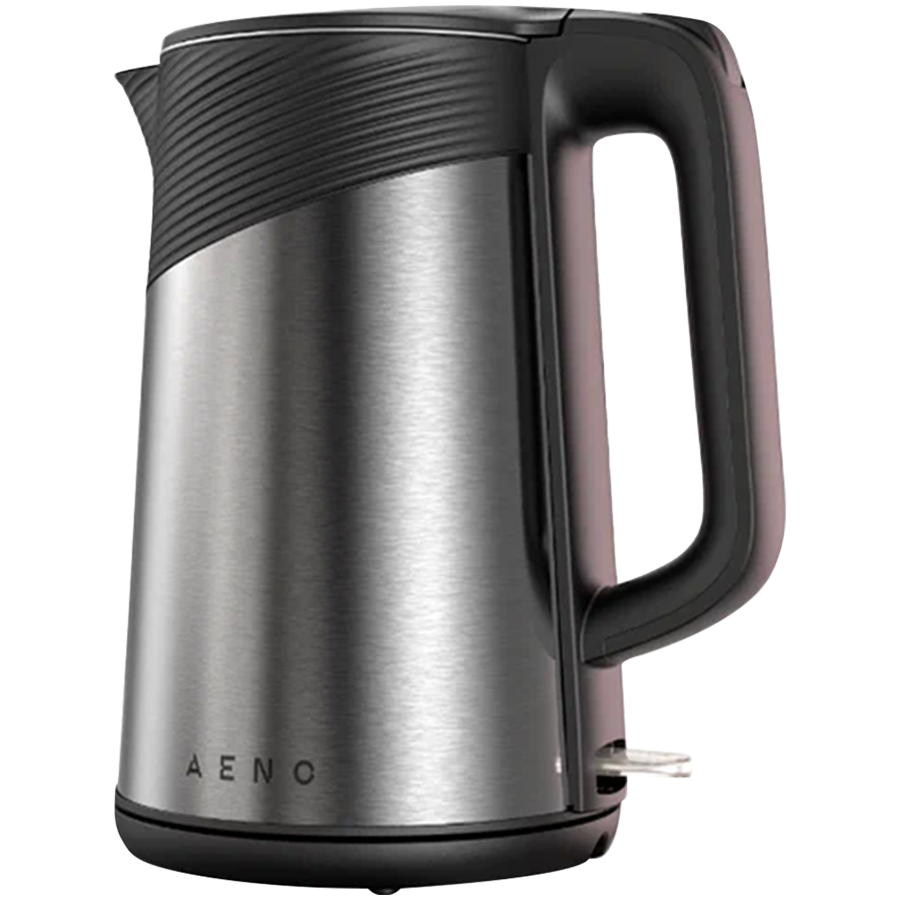 AENO EK3 Electric Kettle, 1.7L, Strix, Double Walls, Metallic Grey