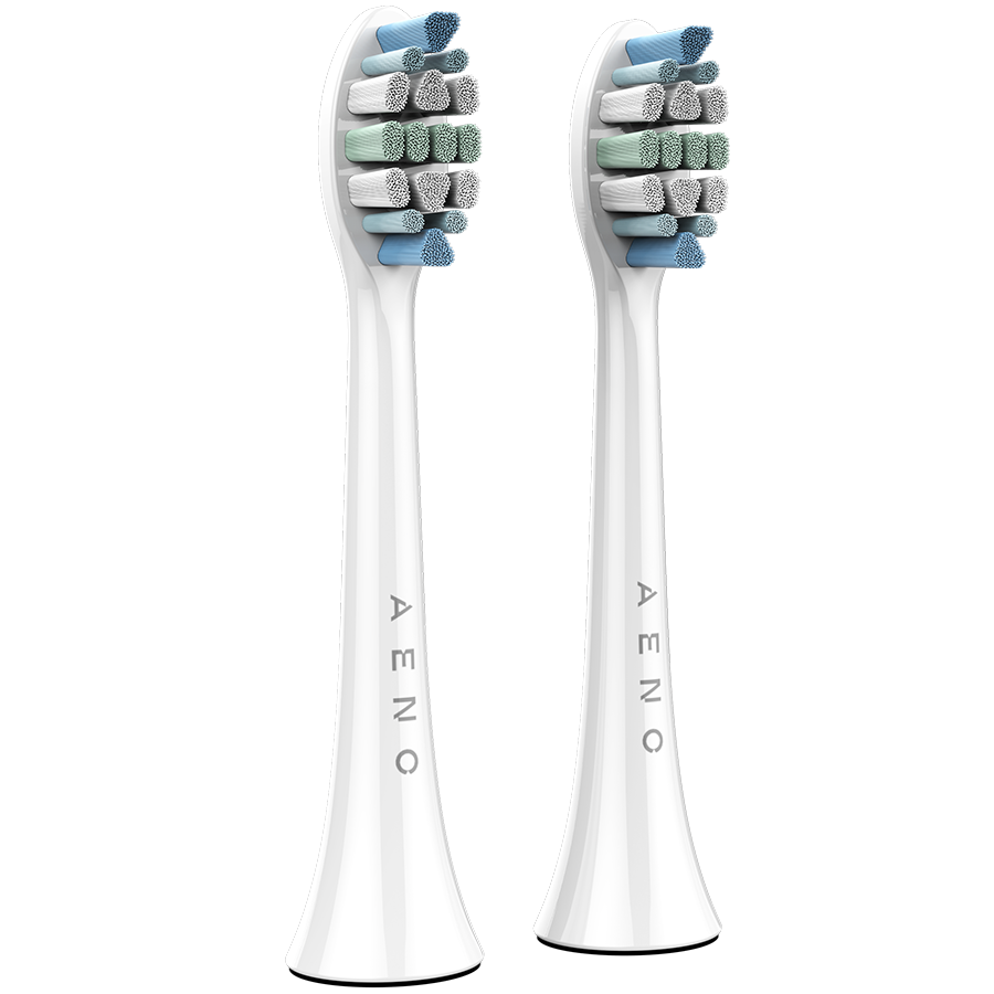 AENO Replacement Toothbrush Heads for DB3/DB4/DB5/DB6, White, 2 pcs