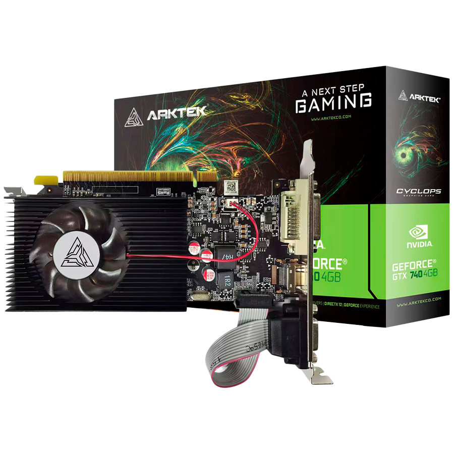 Arktek Geforce GT740 DDR3 4GB 128Bit Low Profile