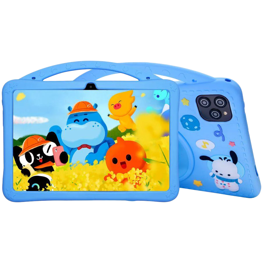 VGKE 10.1" HF IPS Kids Tablet - Mediatek MT6737 CPU, 2GB RAM, 32GB Storage, 3G + Wifi, Bluetooth 4.0, Android, Type C - BLUE