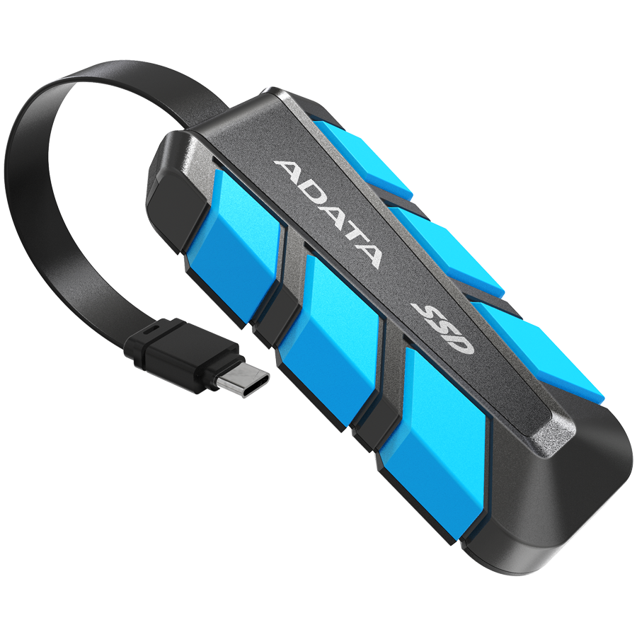 ADATA SC740 500GB USB 3.2 Gen2 up 1050/1000MBs read/write Rugged External SSD with Type-C cable