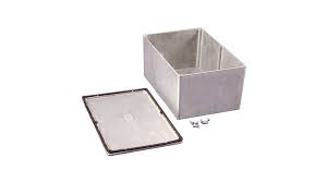 Enclosure Diecast Aluminium Unfinished 222 x 146 x 105.1 mm (With Lid) with EVA Foam Gasket. Liquid Resistant IP66