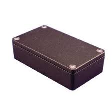 Watertight Diecast Aluminium Enclosure Black 115.40 x 65.4 x 30.4 mm (With Lid) Watertight IP66