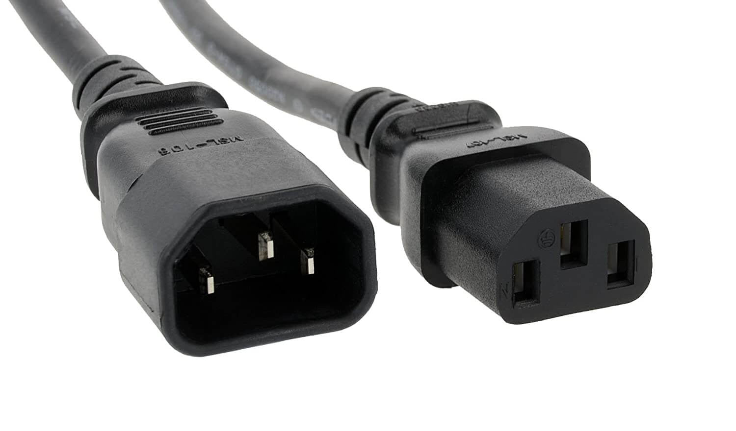 Power Cord - Kettle Cord (C13) Male-Female Extension Cable, 1.8 Meter