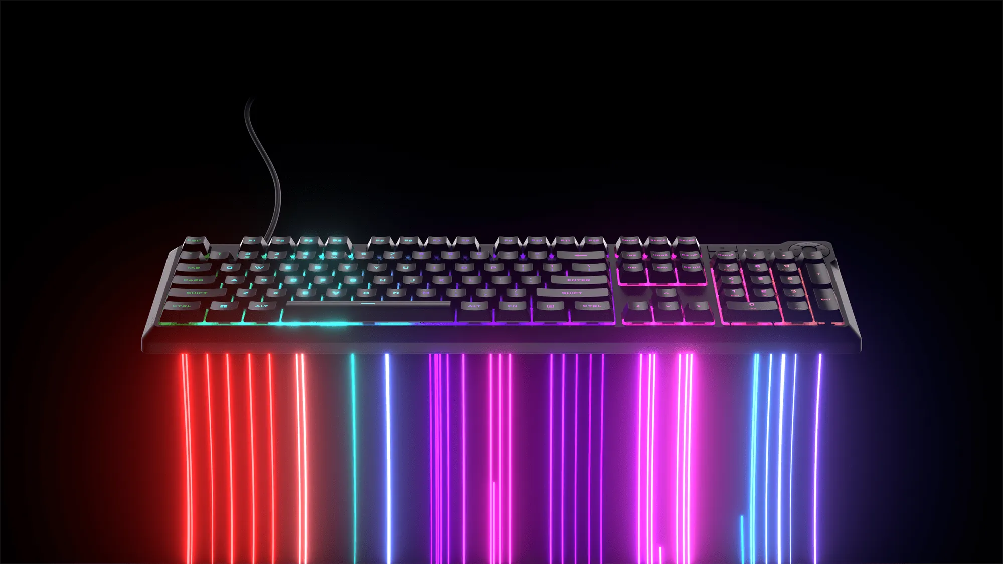 Corsair K55 Core Gaming Keyboard; Backlit Zoned RGB LED; Rubberdome - image 2