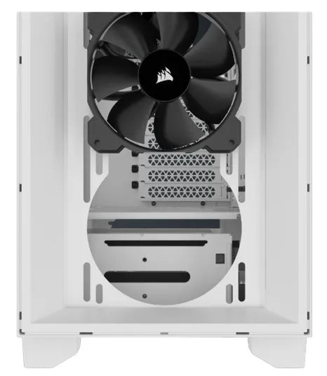 3000D AIRFLOW White Mid-Tower PC Case; 2x 3.5'' | 2x 2.5'' Drive Bays; Up to 360mm Radiator compatible; 2x 120mm fan incl