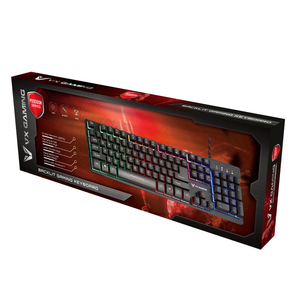 VX Gaming Poseidon Series Semi Mechanical Gaming Keyboard