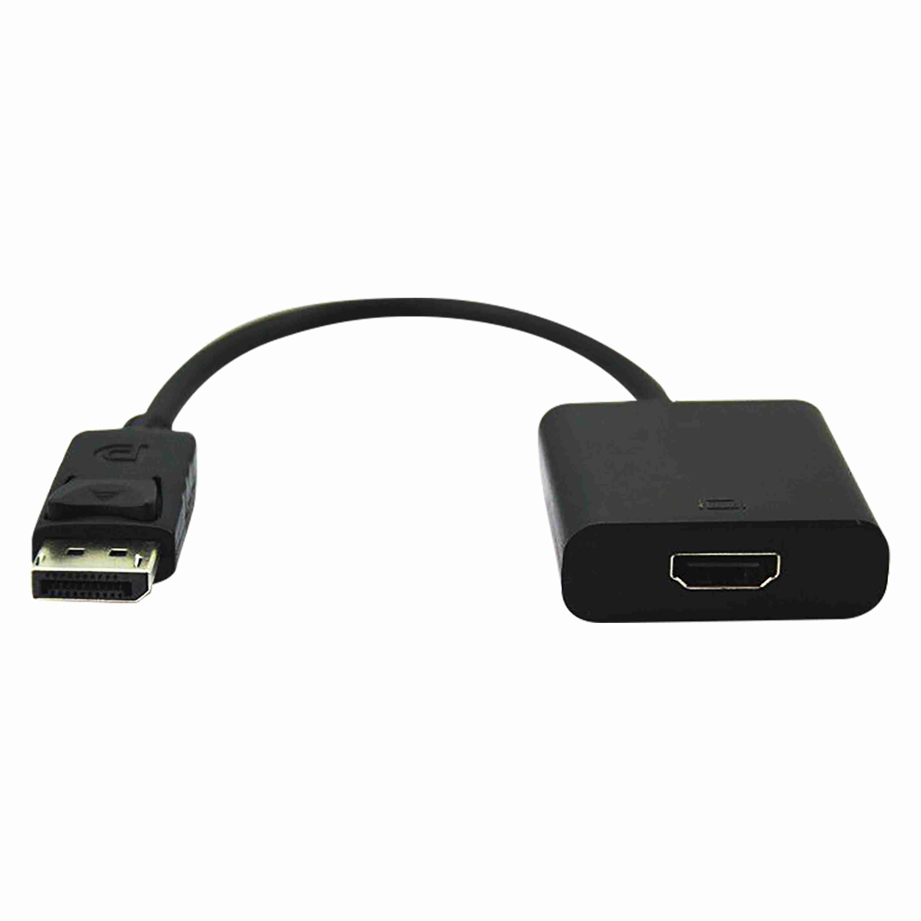 Volkano Port series DisplayPort to 4K HDMI converter 10cm - black