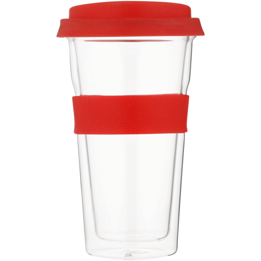 Snappy Thermal Glass Tumbler 400ml Red ( Order in Qty of 6) - image 2