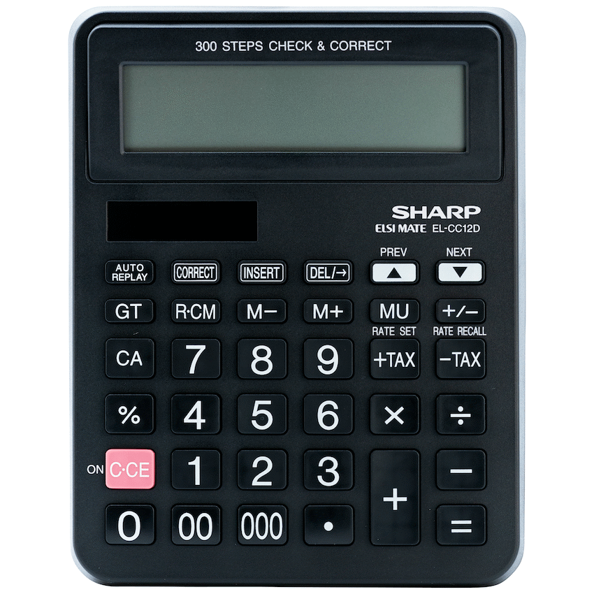 Sharp EL-CC12D Desk Calculator - CheckCorrect Tax - image 2