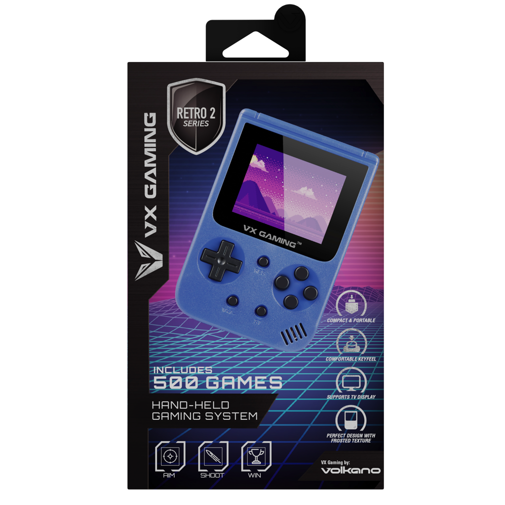 VX Gaming Retro2.0 Series Arcade Gaming Machine 500-in-1 Hand Held Gaming System