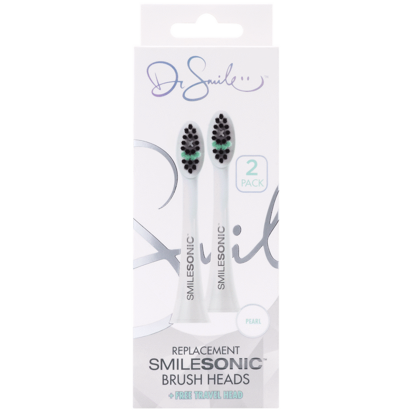 2 Replacement toothbrush heads - White - image 2