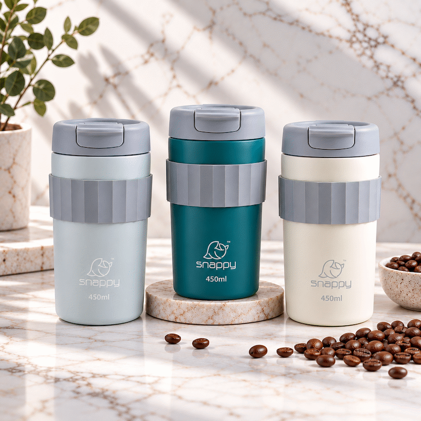 Snappy Grip Thermal Tumbler 450ml Cloud ( Order in Qty of 6) - image 2
