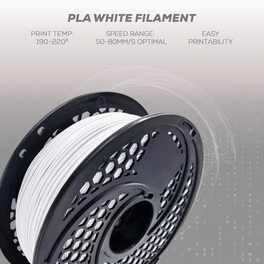 PLA White Filament 1kg, 1.75mm - image 2