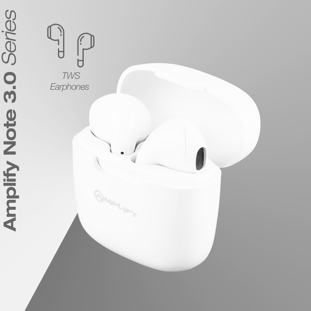 Amplify Note 3.0 Series TWS Earphones - White