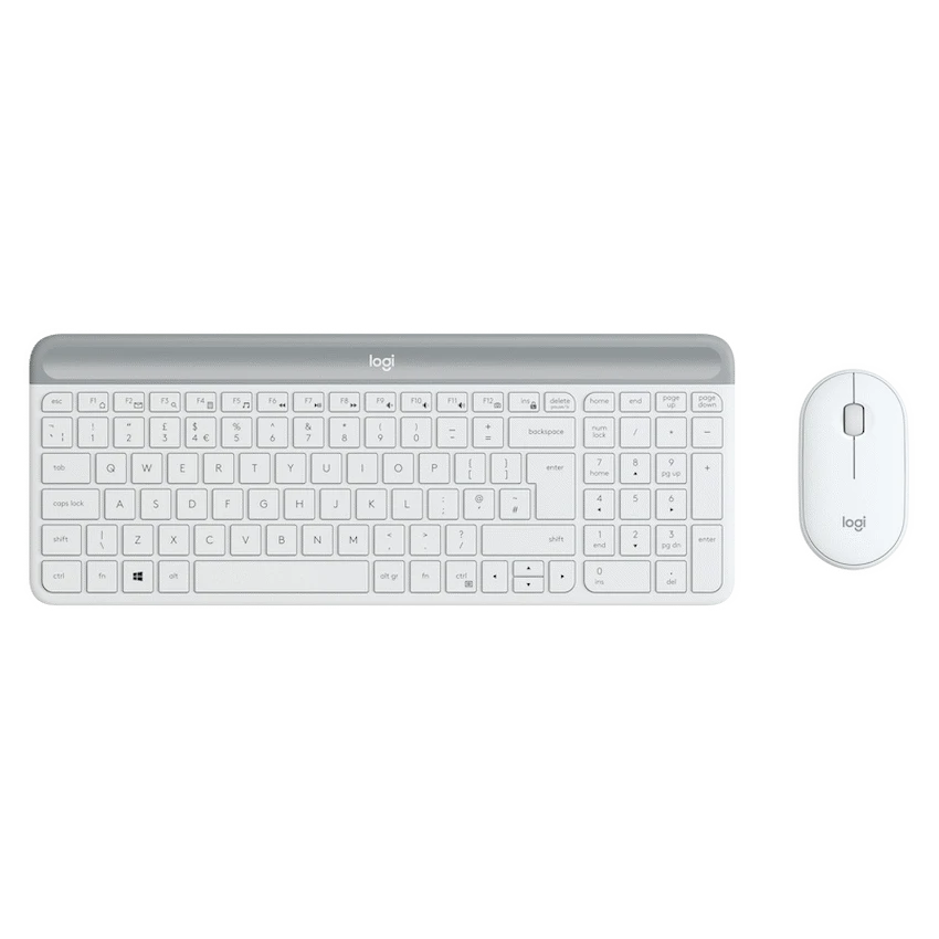 Logitech MK470 Slim Wireless Keyboard and Mouse Combo - Off White - image 2