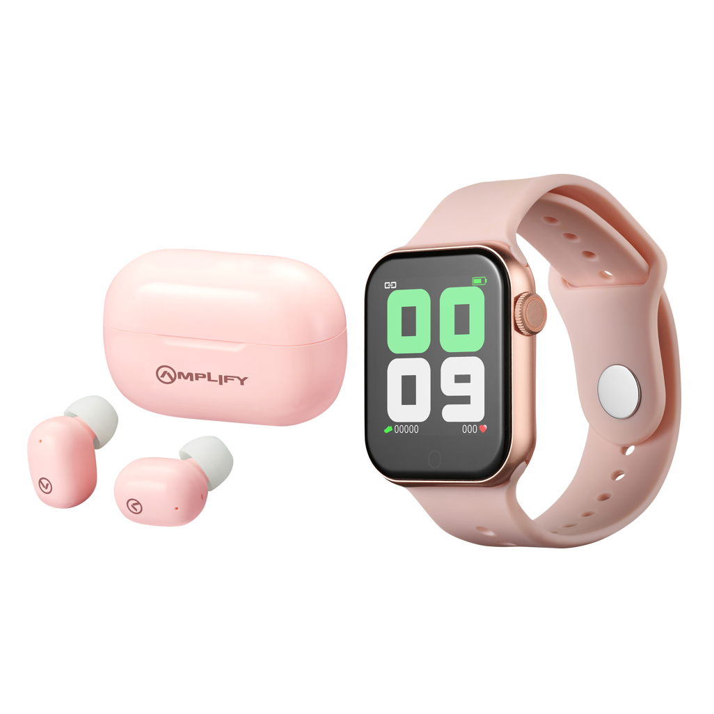 Amplify TWS Pods + Fitness Watch - Gold