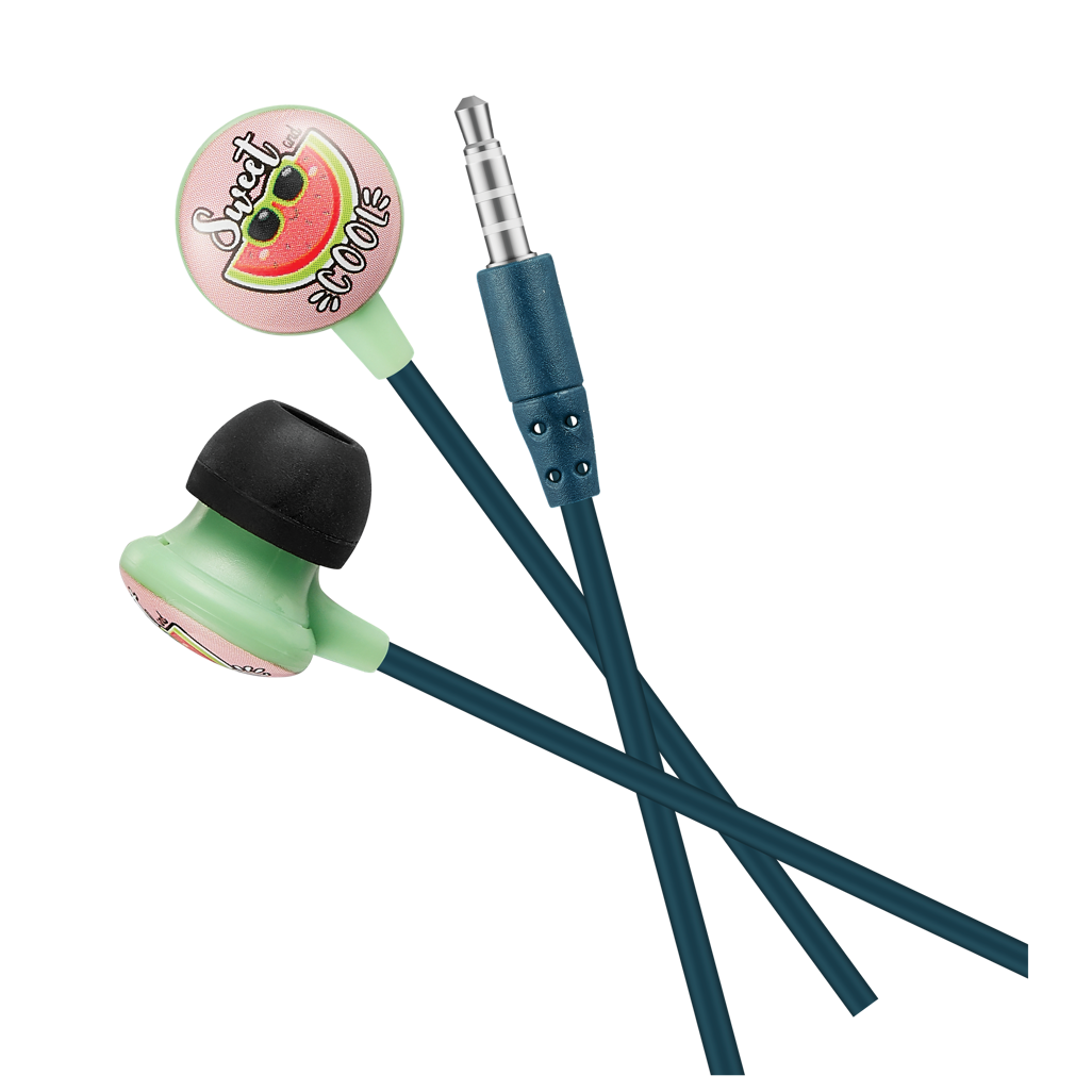 Volkano Kiddies Series Earphones with Keychain - Watermelon2