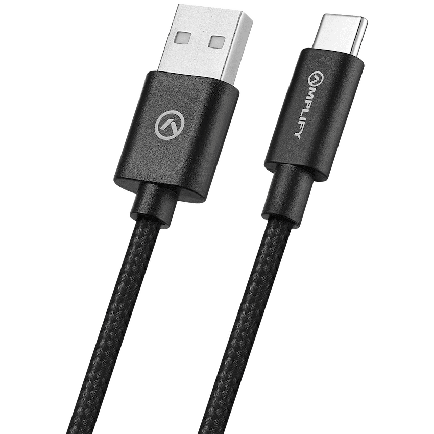 Amplify Linked Series USB-A to Type-C Braided Cable 1.2m - Black - image 2