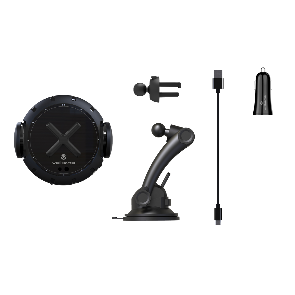 Volkano Ignition Series 15w Car Wireless Charger Kit
