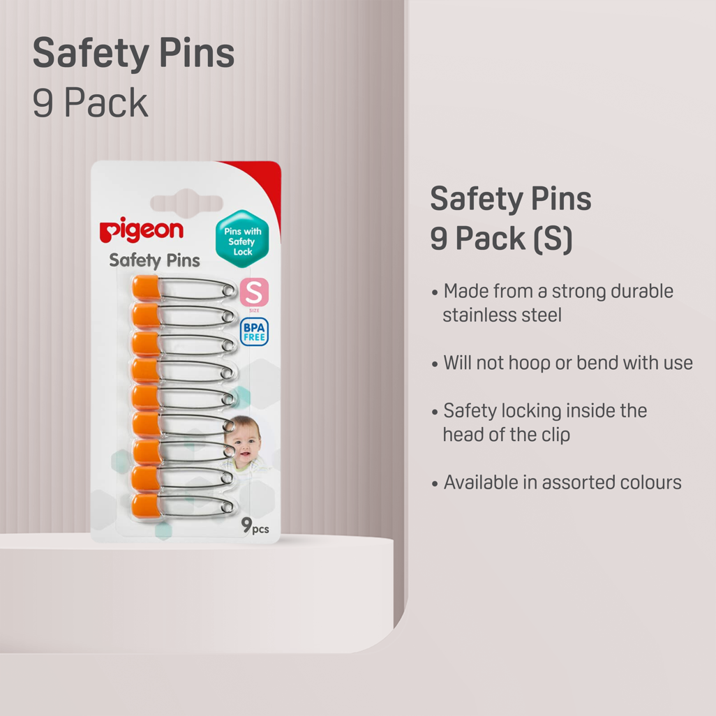 Pigeon Safety Pin (S) 9 Pcs/Card