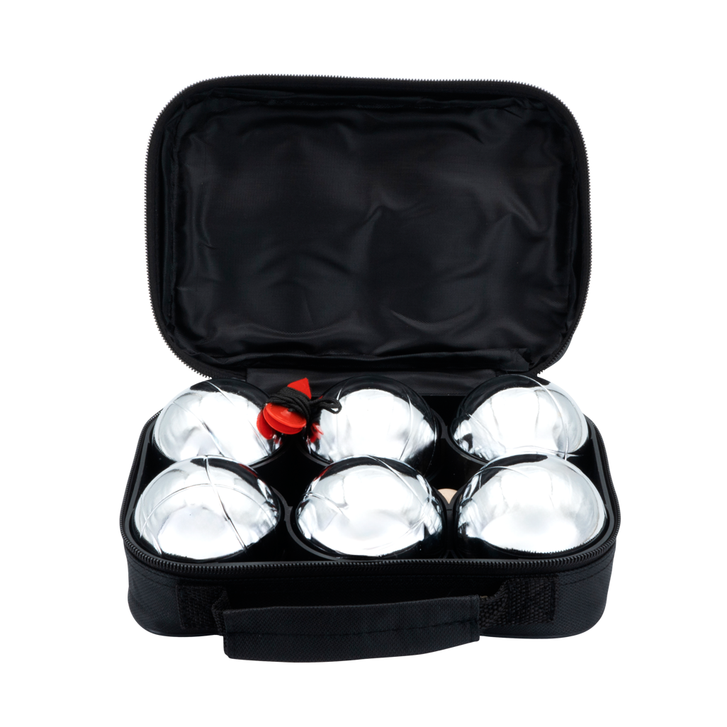 Quest 6pc Metal Boules Set - Silver