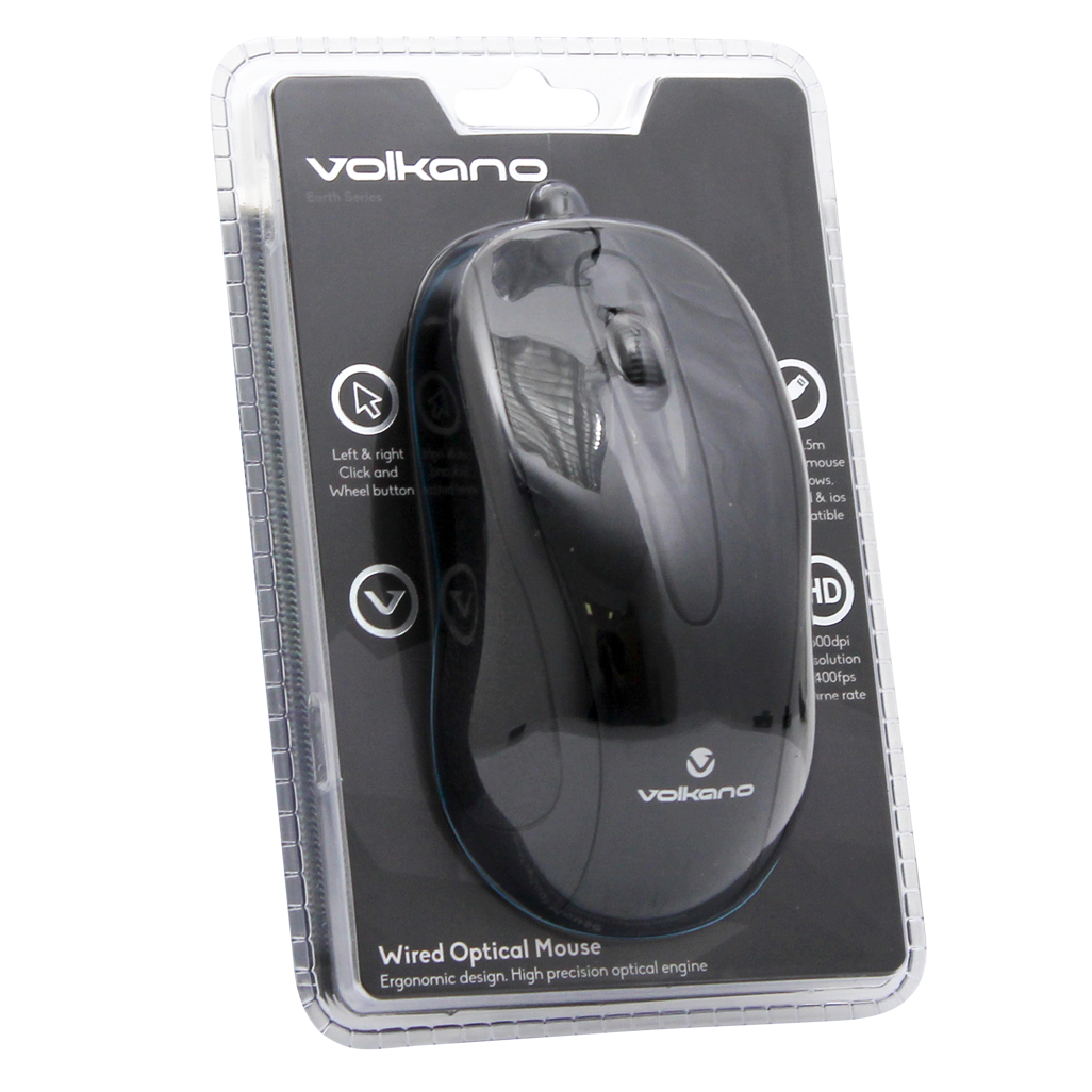 Volkano Earth Series Wired Mouse