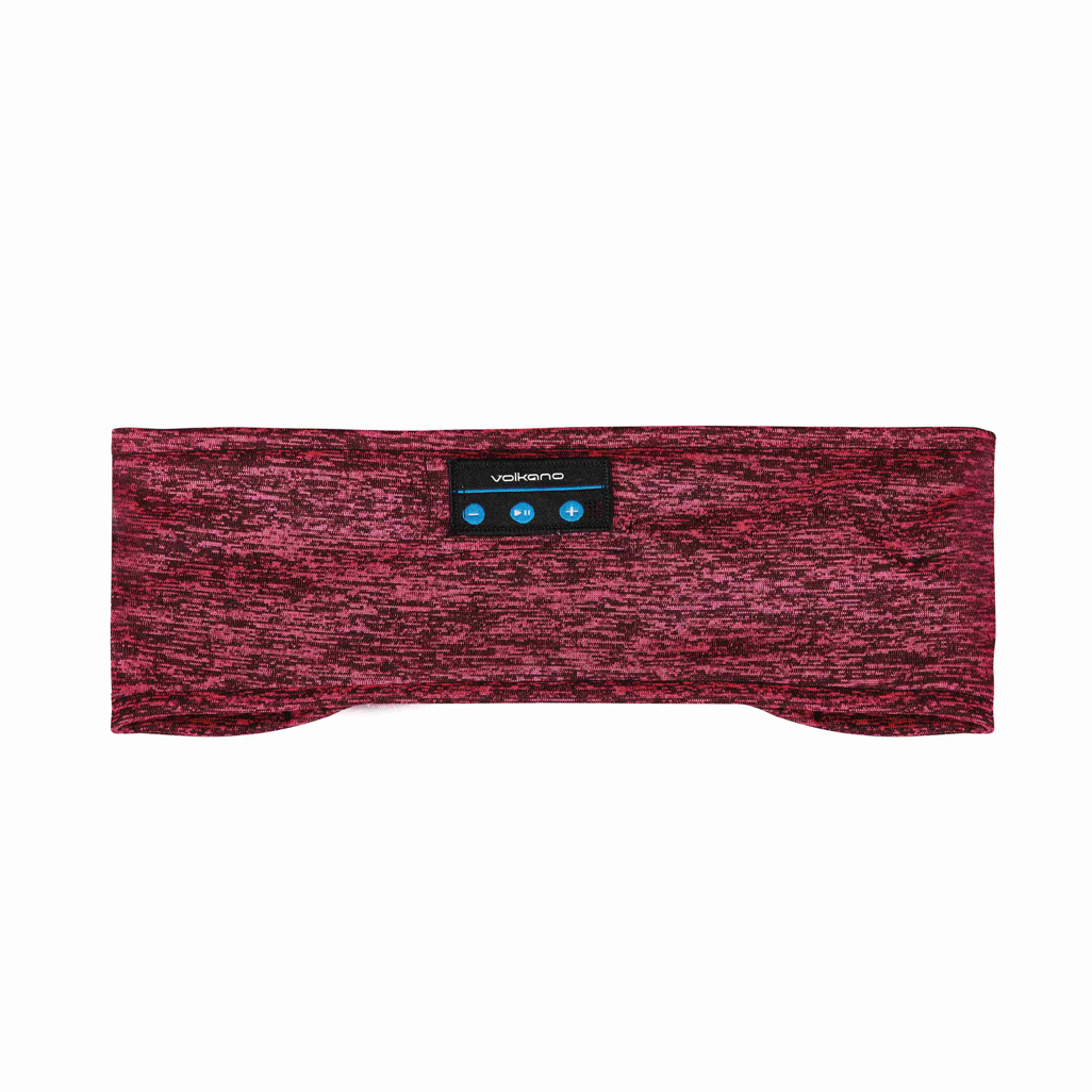 Volkano Lucid Series Bluetooth Headband Headphones - Red