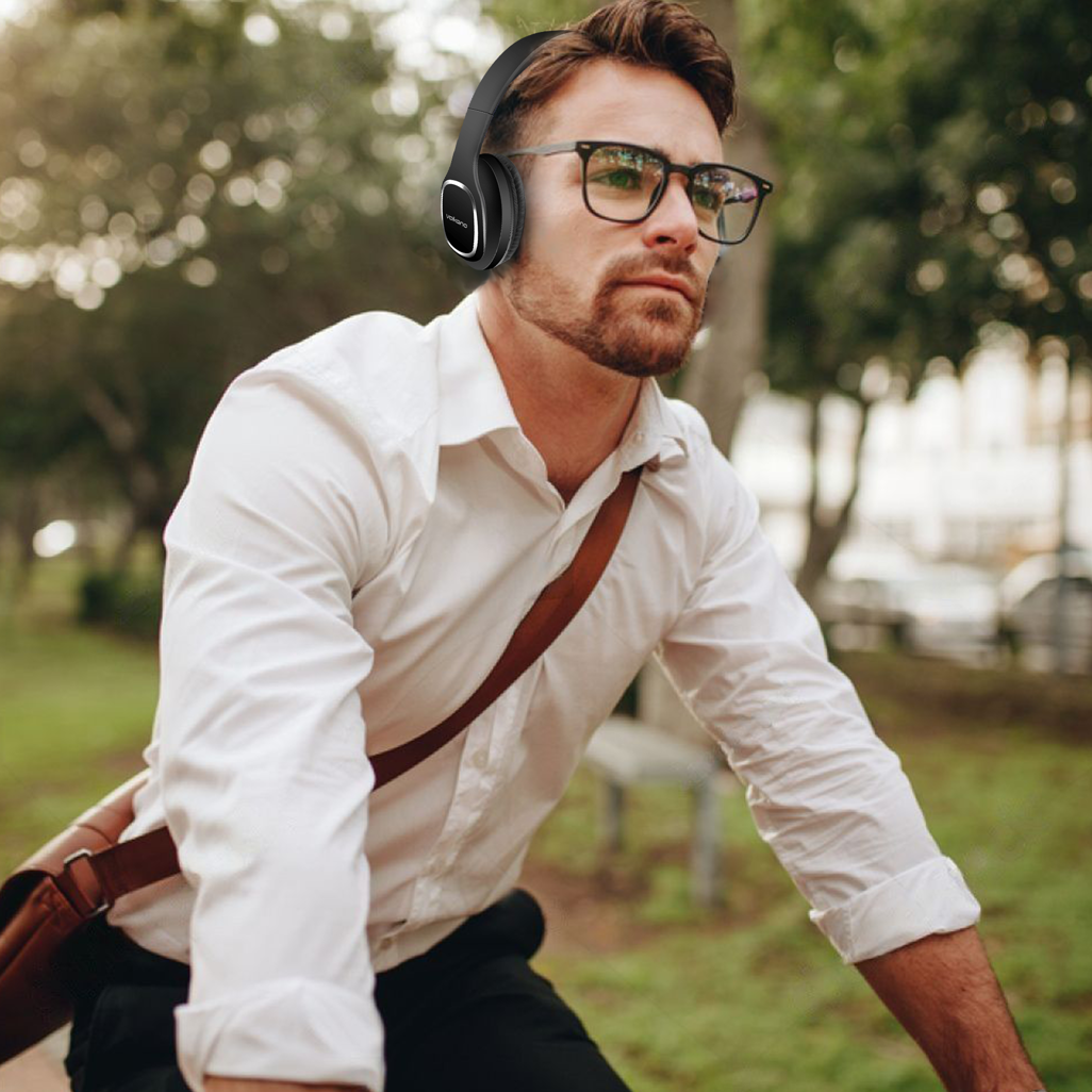 Volkano Phonic Series Bluetooth Full Size Headphones - Black