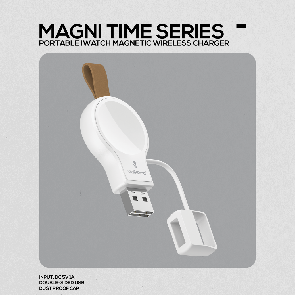 Volkano Magni Time Series - Portable iWatch Magnetic Wireless Charger
