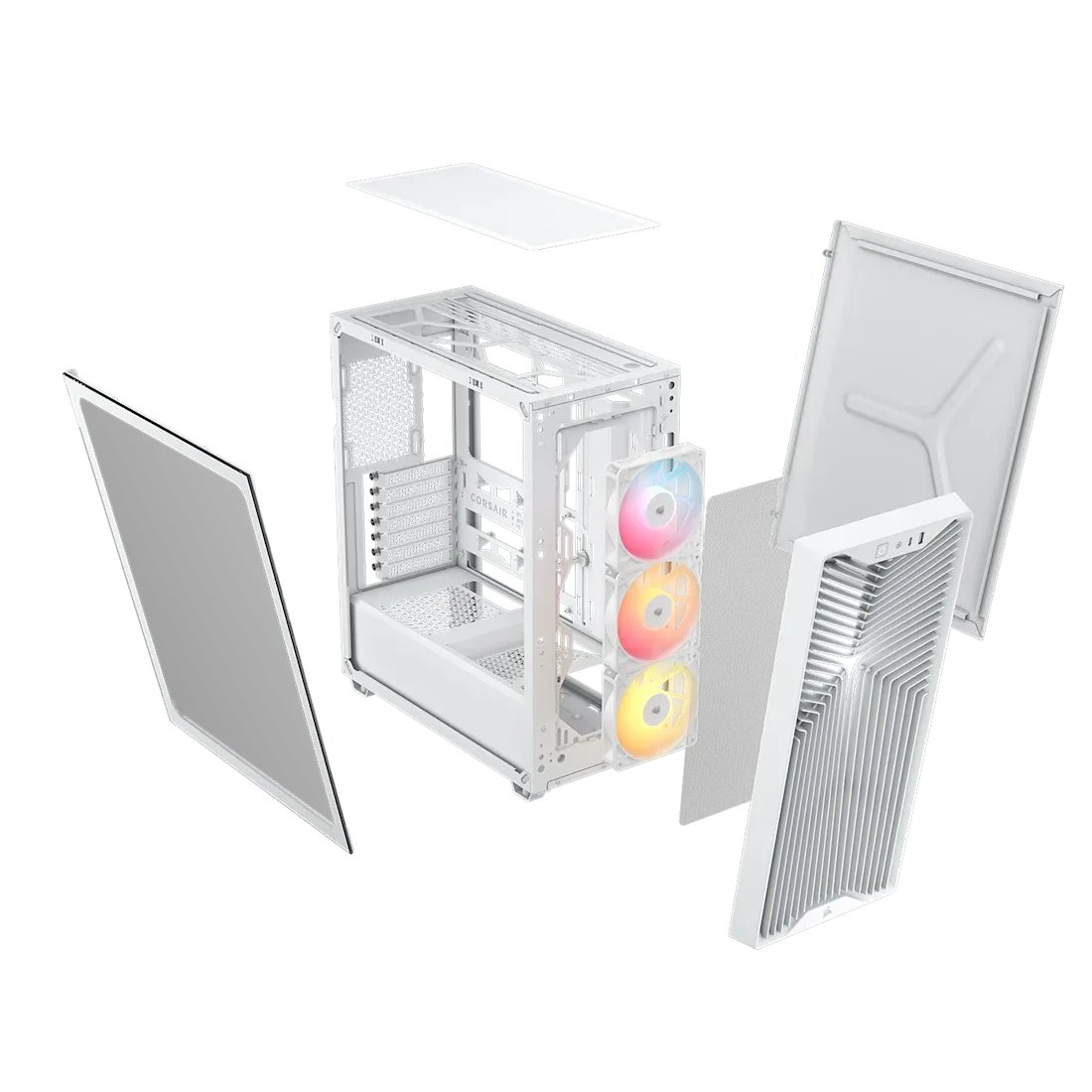 3200D RS ARGB Mid-Tower PC Case; 3x RS120 ARGB fans incl - White. - image 2
