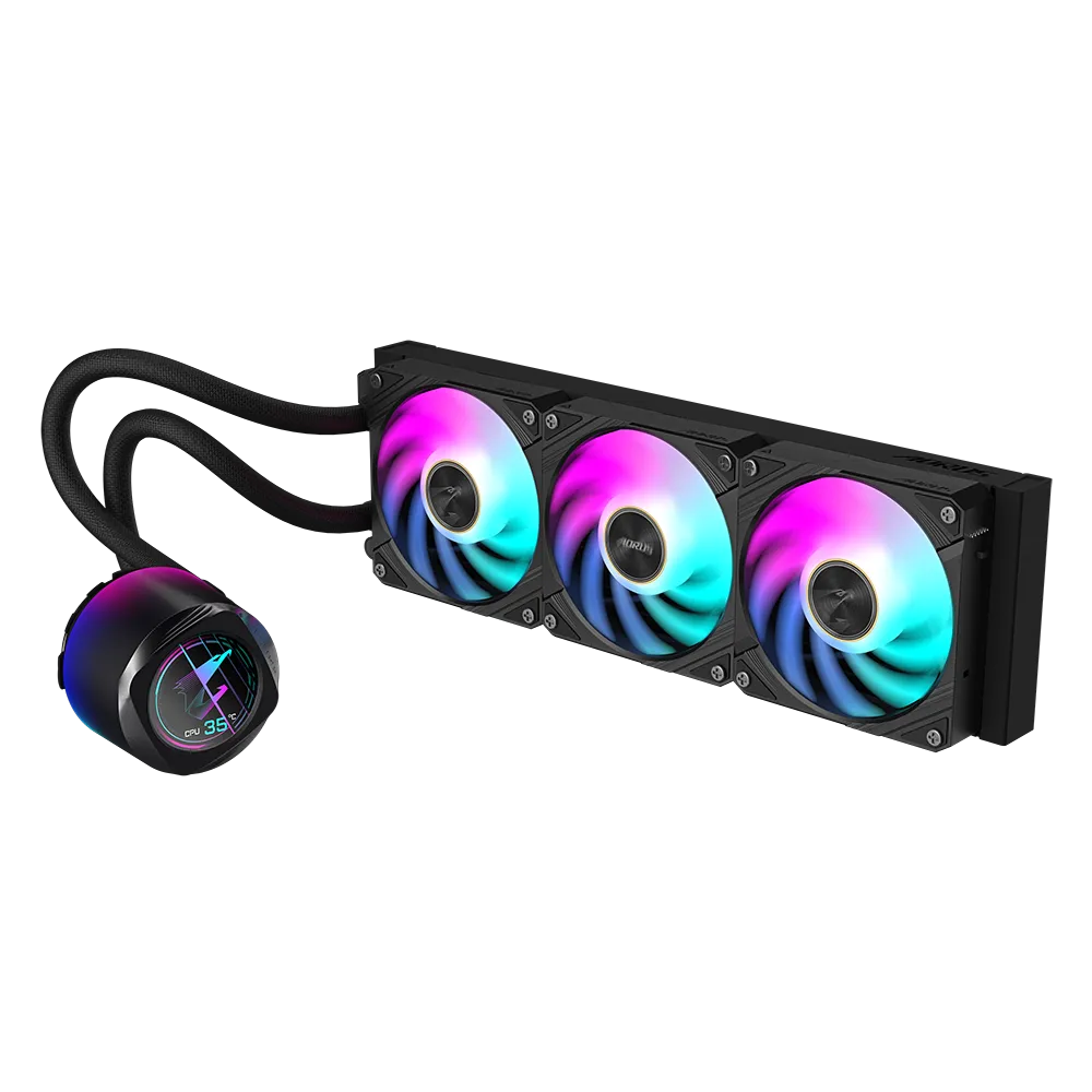 GIGABYTE AORUS WATERFORCE X II 360 360mm cooler; Intel 115x;1200;1700;1851 / AMD TR4; AM5; AM4; sTR5