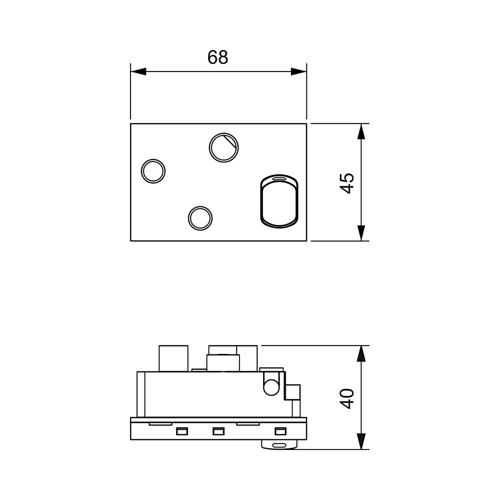 O-LINE OBO 45 DEGREE 16A DEDICATED SA POWER SOCKET WITH SWITCH