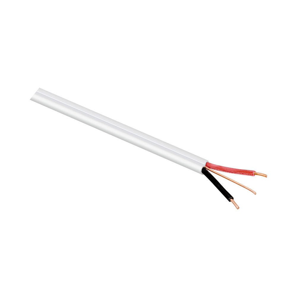 100M FLAT 1.5MM TWIN AND EARTH CABLE COIL – WHITE