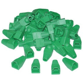 Acconet RJ45 Connector Boots, Green, 50 Pack