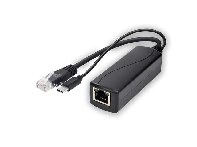 PoE Splitter with RJ45 Port and DC Port (TYPEC)