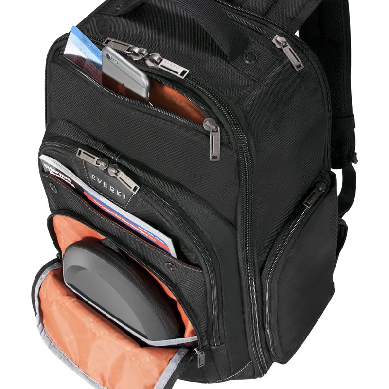 EVERKI ATLAS TROLLEY BACKPACK | Fits up to 17.3 inch laptops | RFID-safe pocket | Spacious | Wheel Cover | Trolley pass-through - image 2