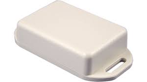 Miniature Flanged Lid Enclosure ABS Plastic Grey4