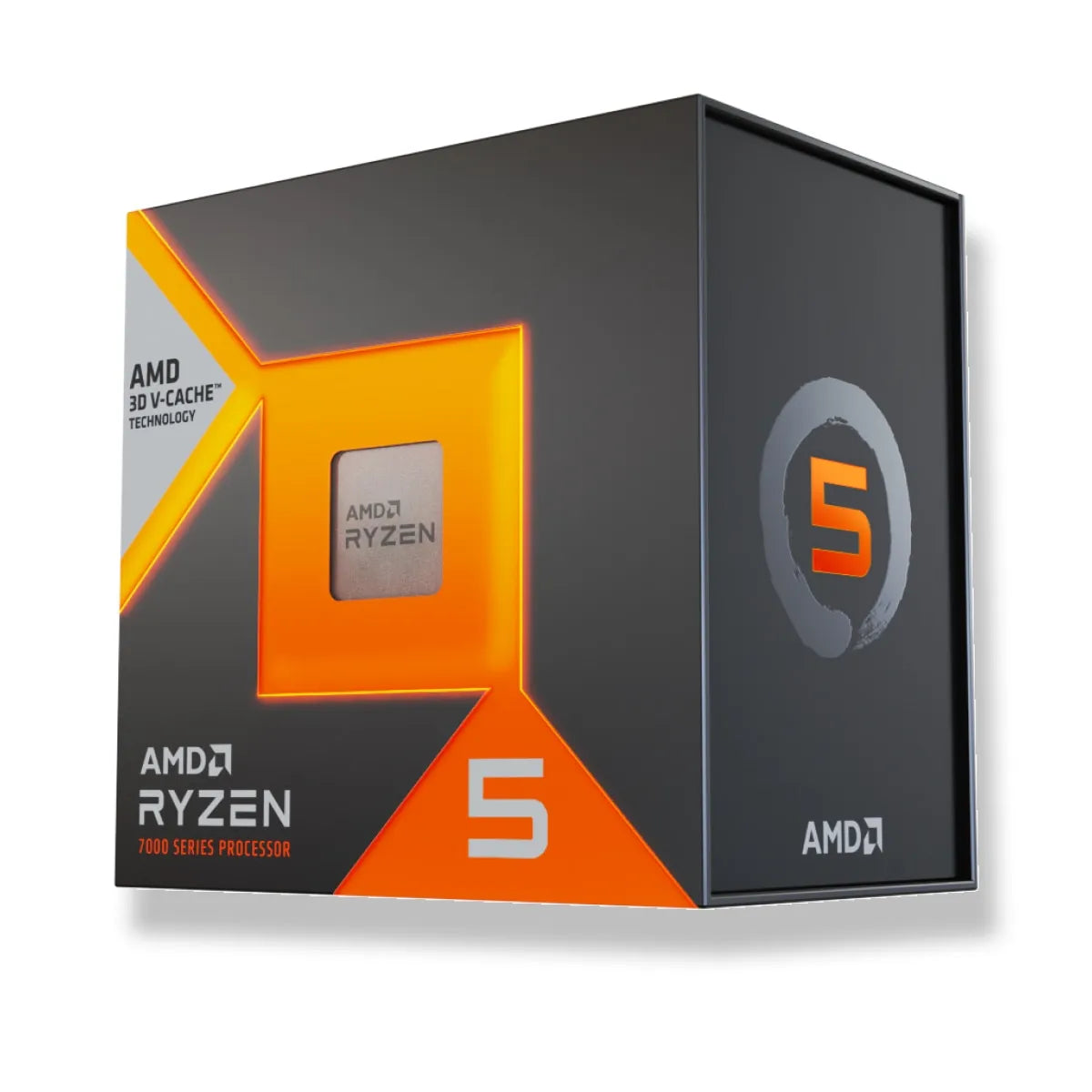 AMD Ryzen 5 7500X3D AM5; 6 Cores/12 Threads; Base clock 4GHz max boost clock 4.5GHz ;Integrated Radeon RDNA 2 Graphics;no cooler