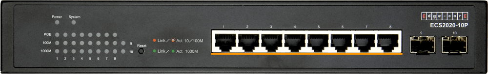 Edge-Core 10 Port Gb Websmart PoE Switch