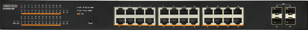 Edge-Core 28 Port Gb Websmart PoE Switch - image 2
