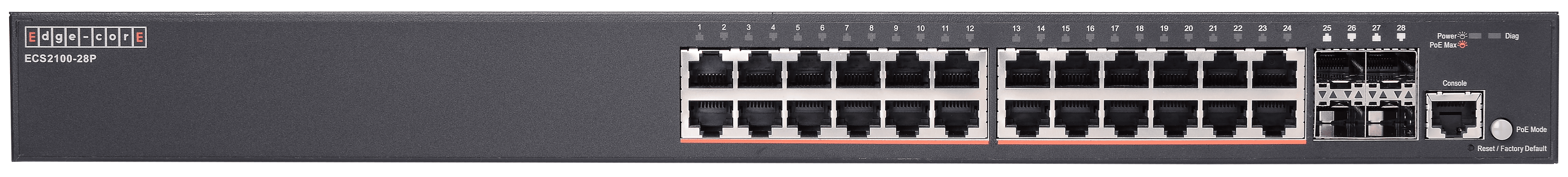 Edge-Core 28 Port Gb Websmart Pro PoE Switch - image 2