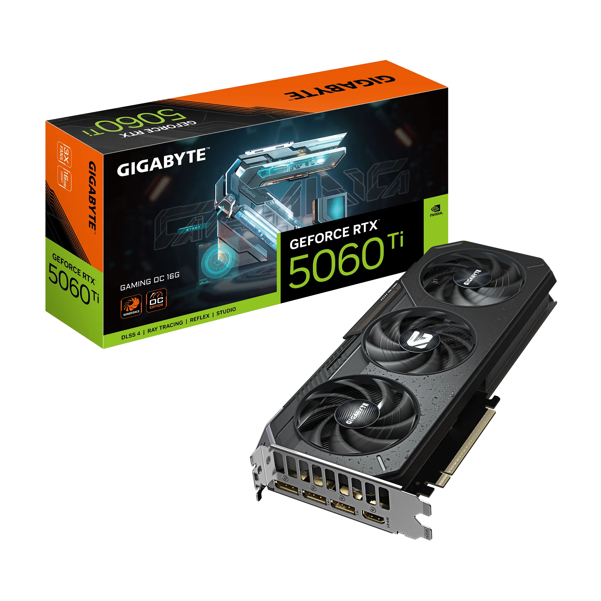 GIGABYTE nVidia GeForce RTX 5060Ti GAMING OC 16GB - 16GB GDDR7; 128-Bit Memory Bus; 1x HDMI; 3x DisplayPort . . - image 2