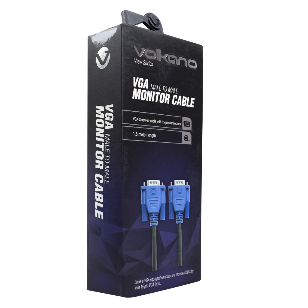 Volkano View series VGA cable 1.5 meter - black