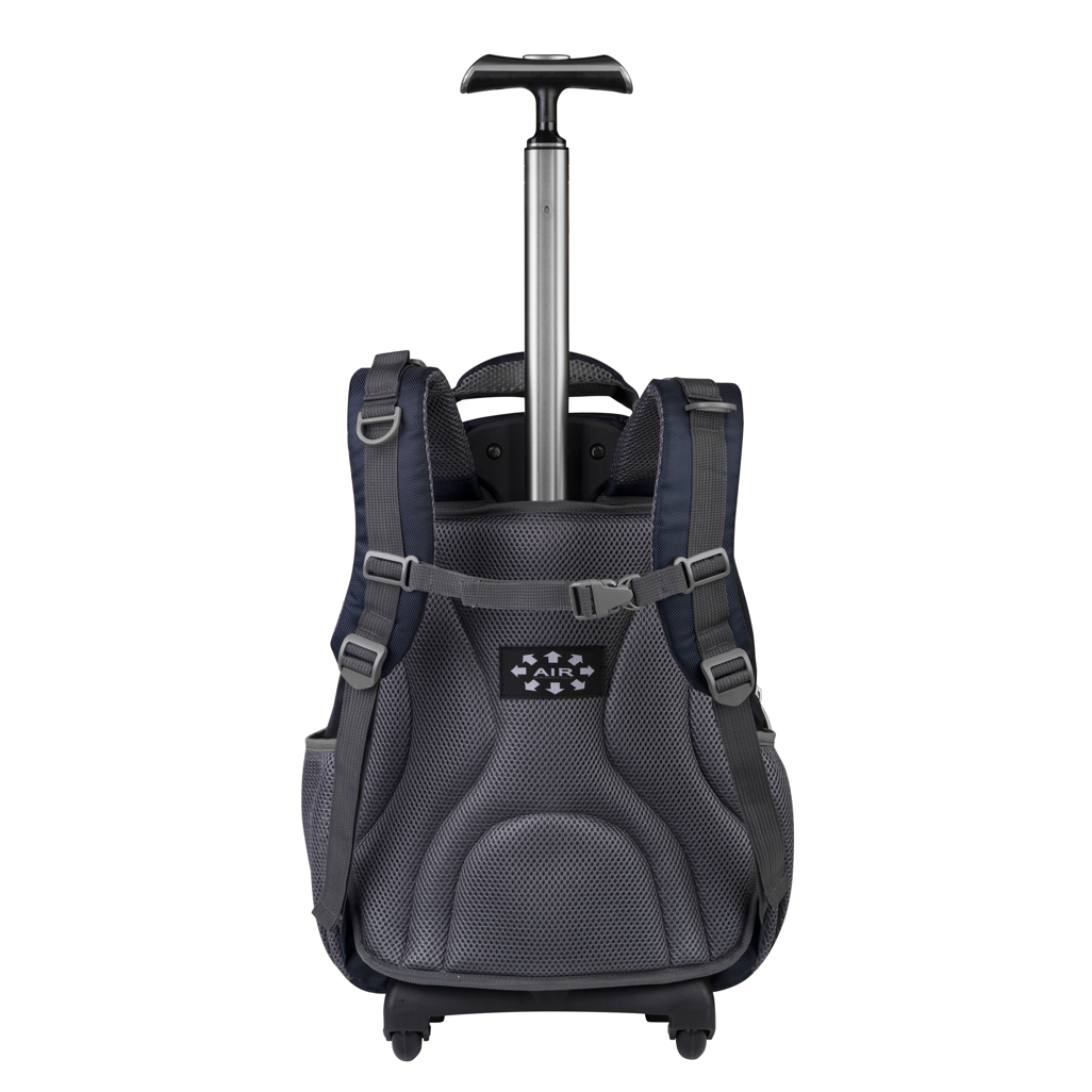 Volkano Orthopaedic Trolley Backpack 35l - Navy/Grey