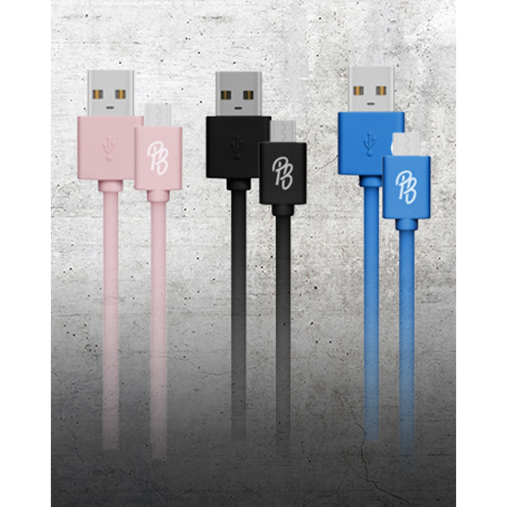 Pro Bass Energize Series Packaged USB to Type-C Cable 1.2m - Black