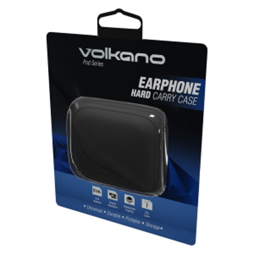 Volkano Pod Series Earphone Case - Black