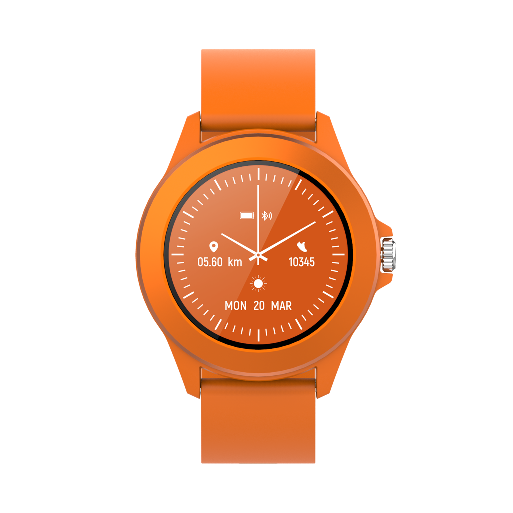 Volkano Splash Series Round Smartwatch - Orange