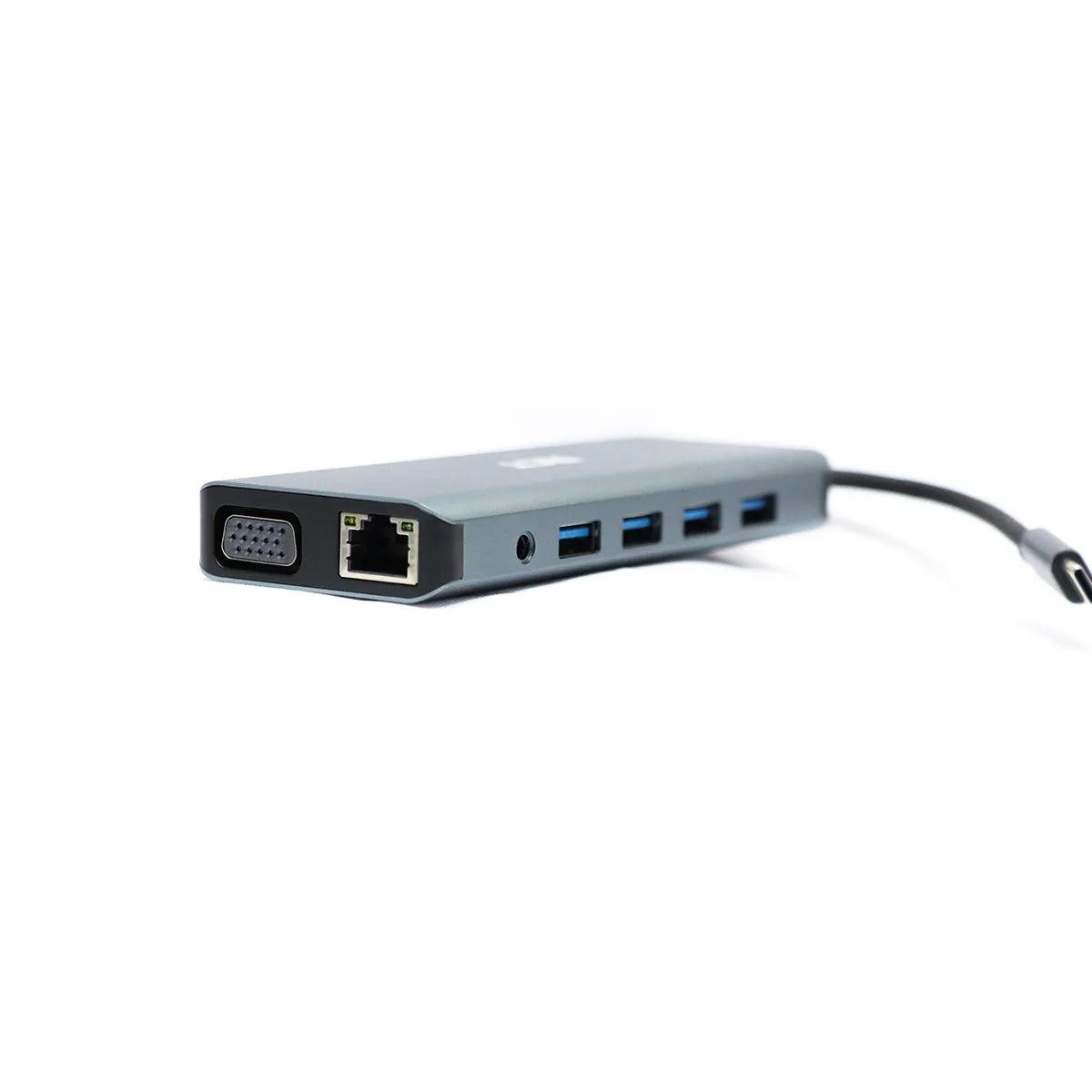 RCT compact 12-in-1 USB Type C hub with 2 HDMI; 1 VGA; 3 USB 3.0; 1 USB 2.0; 1 RJ45; PD100W; audio; SD & microSD card reader - image 2